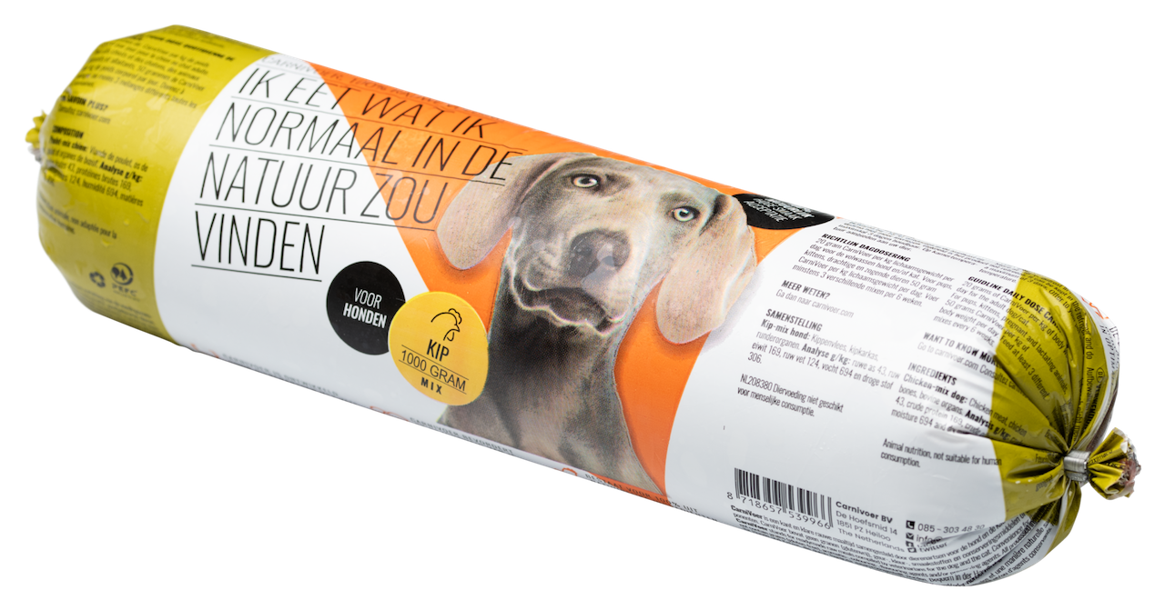 kip mix carnivoor kvv voor de hond